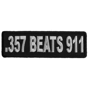 357 Beats 911 Patch - 3.75x1.25 inch P1234