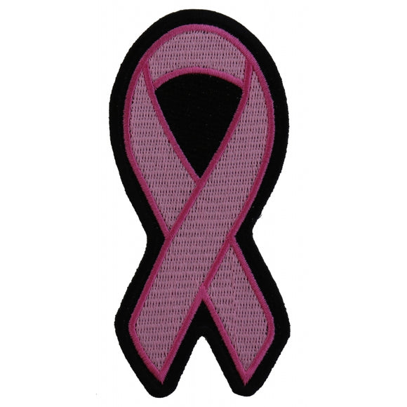 Small Pink Ribbon Breast Cancer Awareness Patch - 1.25x3 inch P2345