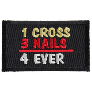 1 Cross 3 Nails 4 Ever Patch - 3x1.75 inch P2501