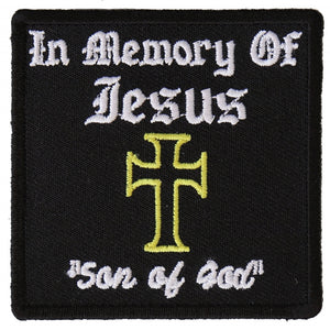 In Memory Of Jesus Son Of God Patch - 2.5x2.5 inch P2523