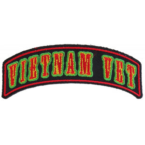 Vietnam Vet Rocker Small Patch - 3.75x1.75 inch P2557