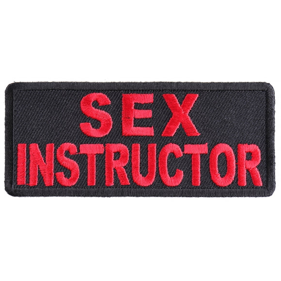 Sex Instructor Patch - 3.5x1.5 inch P3106