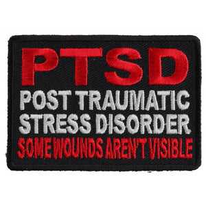 PTSD Patch For Vets - Some Wounds Are Not Visible - 3x2 inch P3141