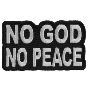 No God No Peace Patch - 3x1.75 inch P3142