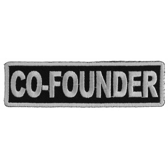 Cofounder Patch White - 3.5x1 inch P3179