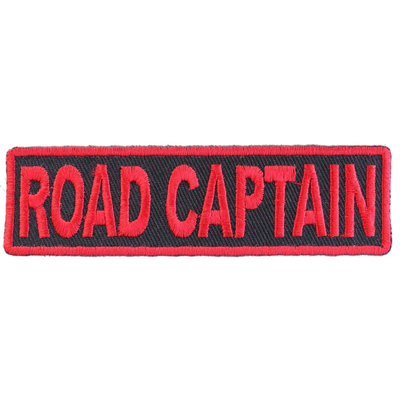 Road Captain Patch Red - 3.5x1 inch P3187