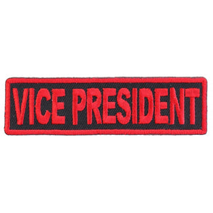 Vice President Patch Red - 3.5x1 inch P3190