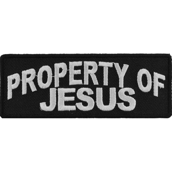 Property Of Jesus Christian Patch - 4x1.5 inch P3479