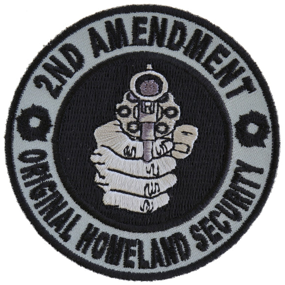2nd Amendment Original Homeland Security Gun Patch - 3x3 inch P3515