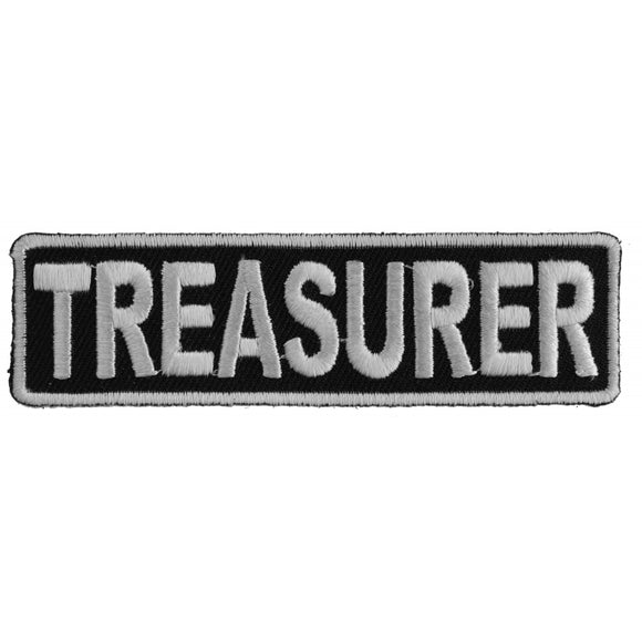 Treasurer Patch 3.5 Inch White - 3.5x1 inch P3712