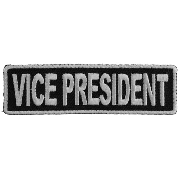 Vice President Patch 3.5 Inch White - 3.5x1 inch P3713