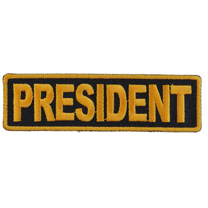 President Patch 3.5 Inch Yellow - 3.5x1 inch P3717