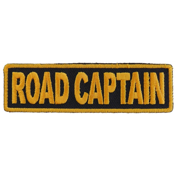 Road Captain Patch 3.5 Inch Yellow - 3.5x1 inch P3719