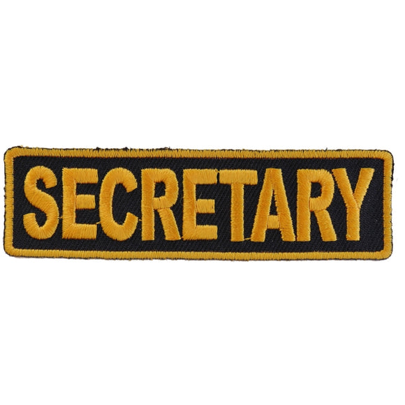 Secretary Patch 3.5 Inch Yellow - 3.5x1 inch P3720