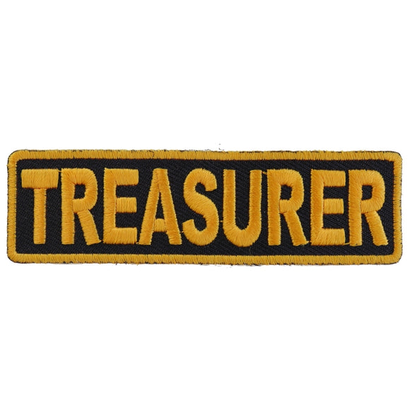 Treasurer Patch 3.5 Inch Yellow - 3.5x1 inch P3721