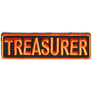 Treasurer Patch 3.5 Inch Orange - 3.5x1 inch P3739
