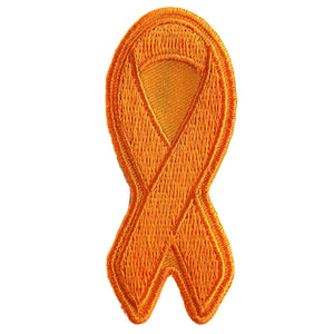 Orange Leukemia Awareness Ribbon Patch - 3x1.25 inch P3777