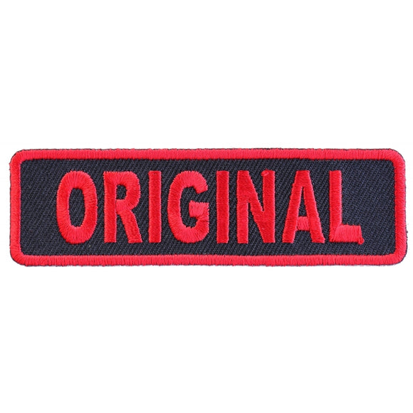 Original Patch In Red - 3.5x1 inch P3993