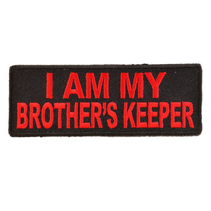 I Am My Brother's Keeper Patch In Red - 4x1.5 inch P4282