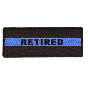 RETIRED Subtle Police Officer Patch - 4x1.5 inch P4408