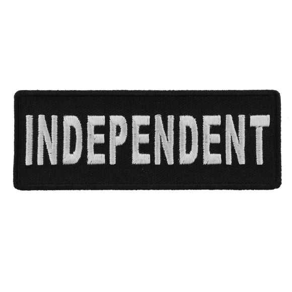 Independent Black White 4 Inch Patch - 4x1.5 inch P4426