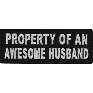 Property Of An Awesome Husband Patch - 4x1.5 inch P4736