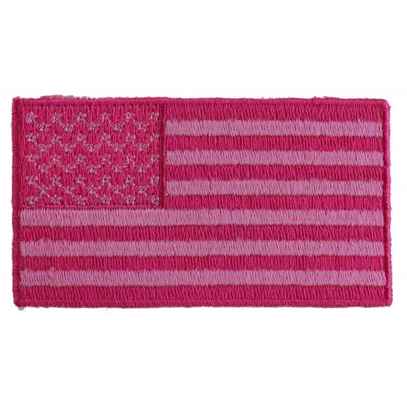 US Flag Patch Pink 2.5 Inch - 2.5x1.4 inch P4948