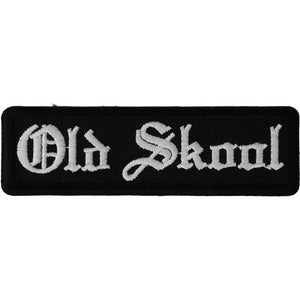 Old Skool Patch In Old English - 3.5x1 inch P5218