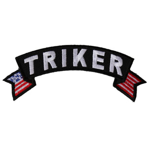 Triker Small Flag Rocker Patch - 4x1.5 inch P6444